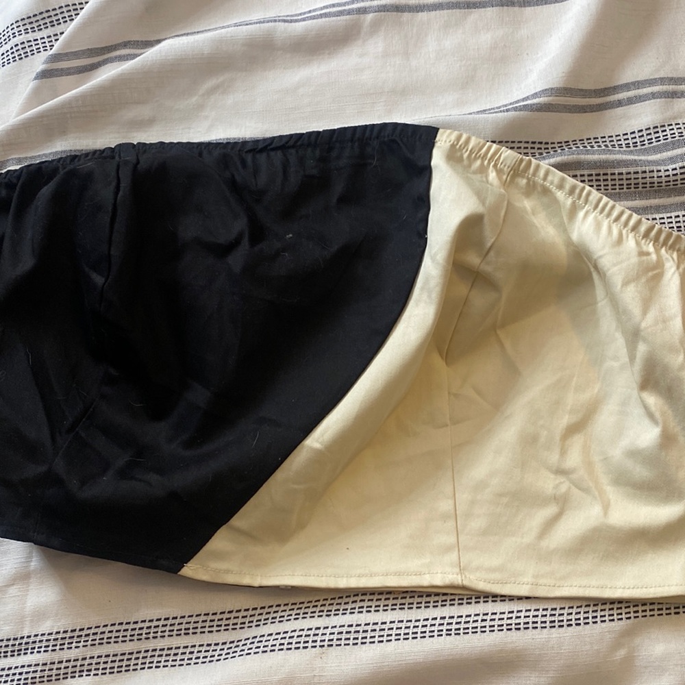 Two tone crop top from fashion to figure
